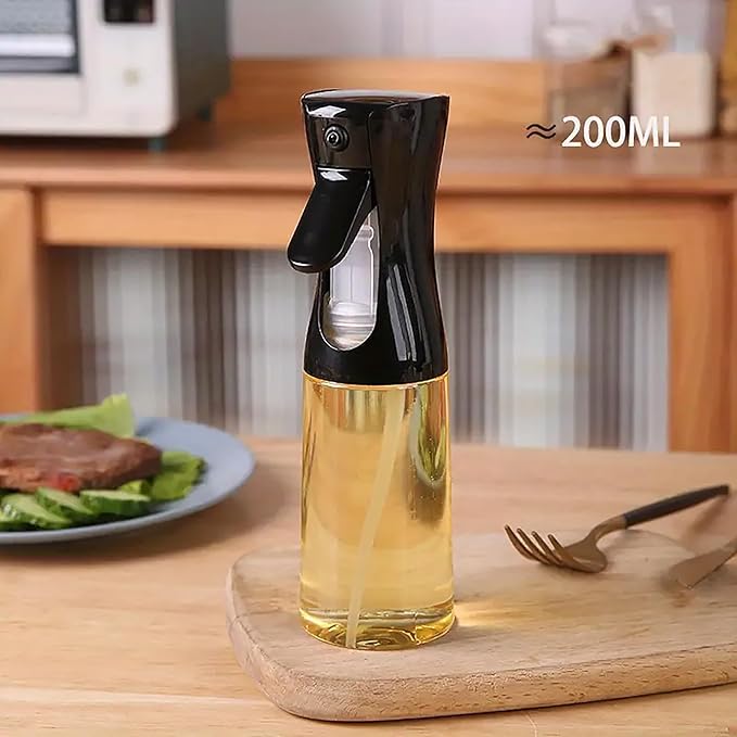 Generic Olive Oil Spray Mister Bottle Dispenser for Cooking, Roasting, BBQ, Air Fryers, Baking - 200 ML Black, 1078566113