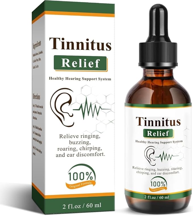 Tinnitus Relief Drops | 100% Herbal Ear Oil for Ringing & Buzzing | Helps Reduce Ear Discomfort & Roaring | Natural Hearing Support Formula | For Men & Women |