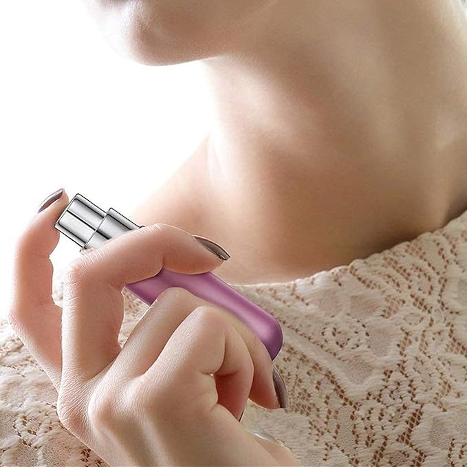 Wendergo Perfume Atomiser Refillable 5 Pcs Travel Bottle Mini ML Atomizer Spray Portable Empty Fragrance Container for Aftershave Holiday and Night Out